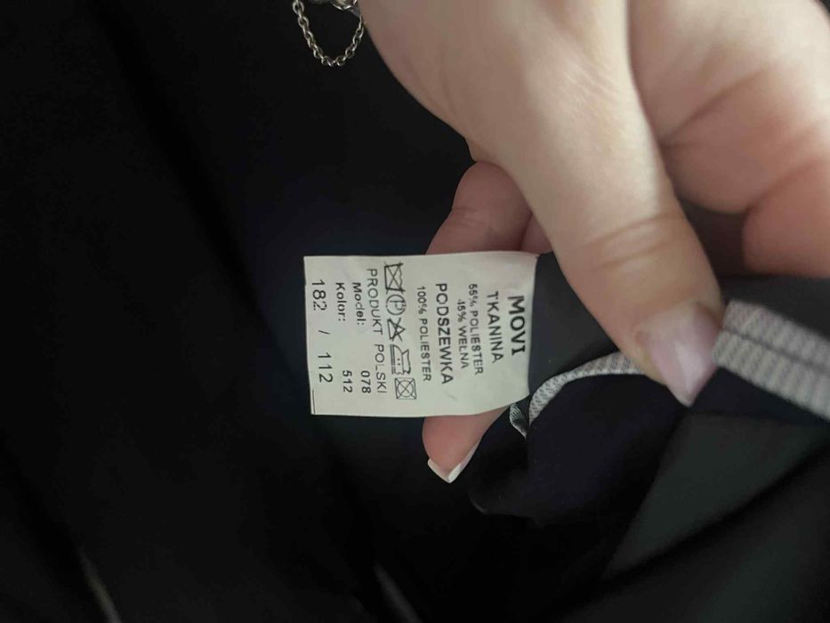 Garnitur męski granatowy