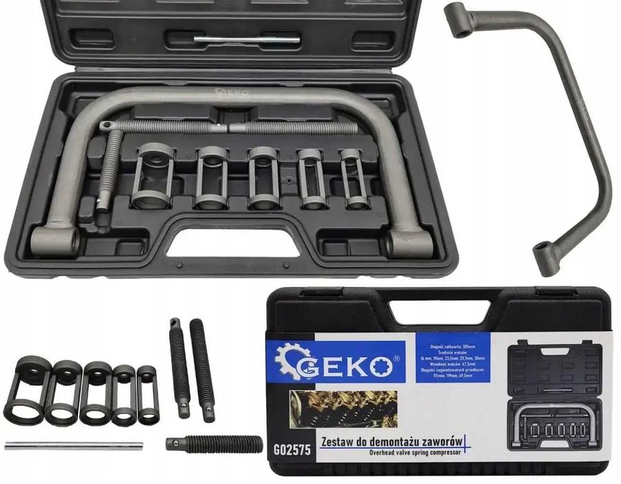 Съемник пружин клапанов для двигателей 8V 12V 16V 24V GEKO 02573