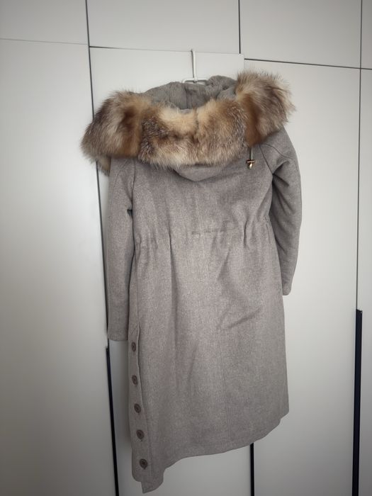 Зимове пальто/парка, натуральне хутро