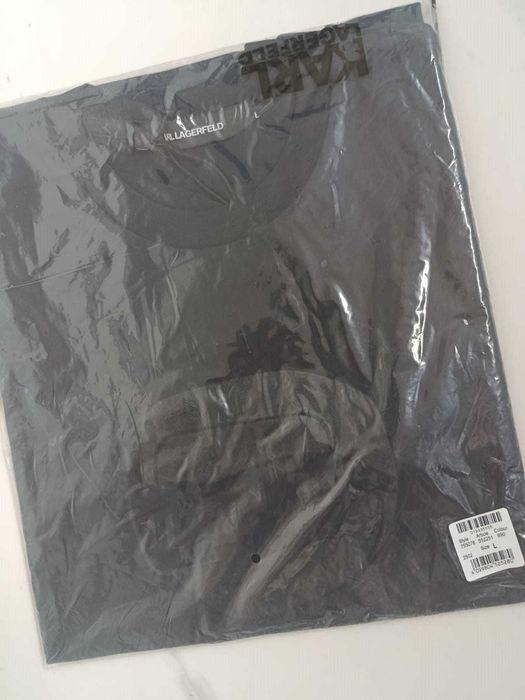 T-shirt męski Karl Lagerfeld - granatowy L, nowy model