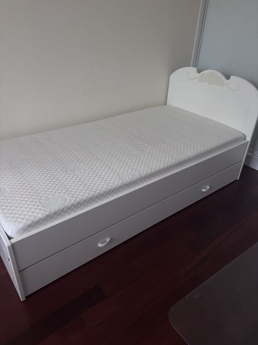 Łóżko młodzieżowe Bianko Fiori Meblik