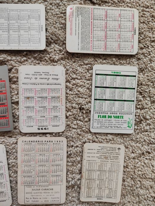 Calendários antigos