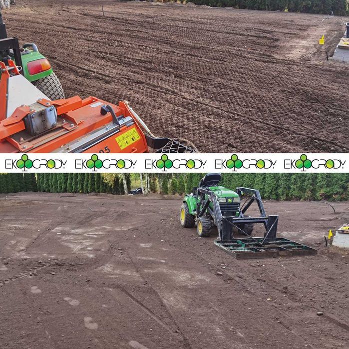 mini traktor ogrodowy Johe Deere glebogryzarka separacyjna, krata