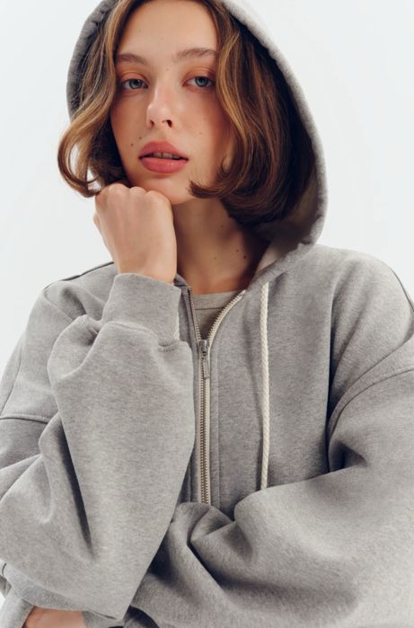 Usual, зіп худі оверсайз утеплене, m-l