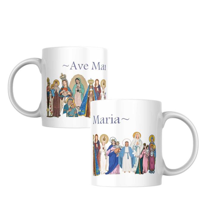 Caneca Religiosa Fe e Devocao -Catolicos