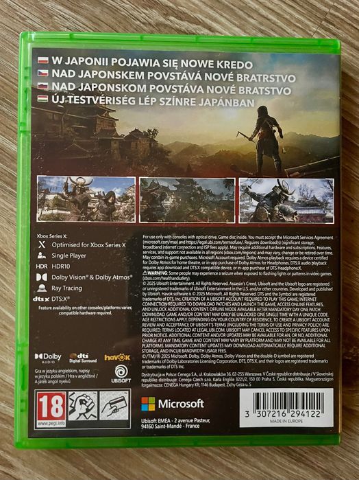 Assassins Creed Shadows PL na X Box + Steelbok + kartki - IDEALNY STAN