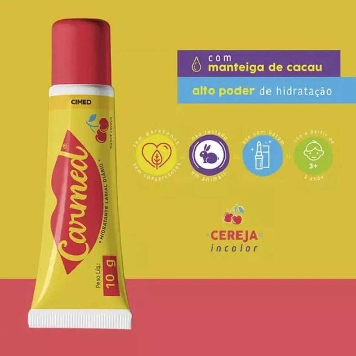 Carmed Hidratante Labial Sabor Cereja