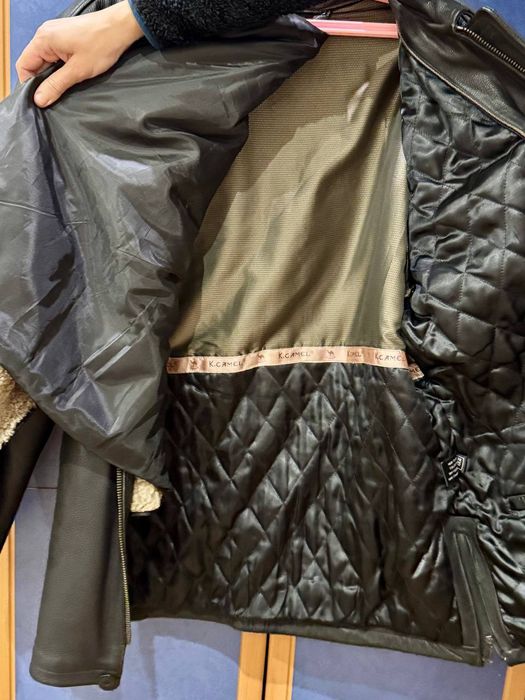 Чоловіча шкіряна куртка