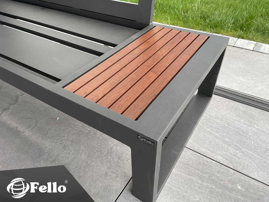 zestaw wypoczynkowy narożnik ogrodowy meble aluminiowe