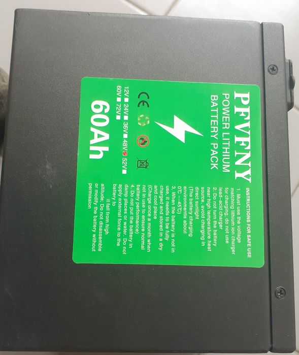 Bateria lítio 48v 20ah