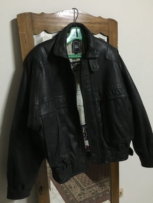 Casaco de cabedal Motard, marca Echt Leder (Novo)