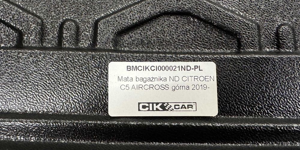 Mata bagażnika ND CITROEN C5 AIRCROSS (górna) 2019>