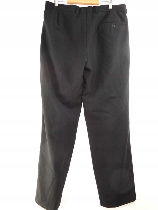 Spodnie eleganckie wizytowe biurowe czarne kant wełna 54/96 54