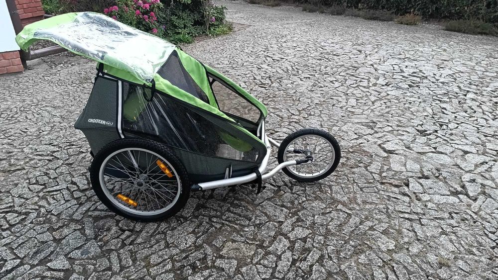 Croozer kid for 2. Wózek dziecięcy. Wózek do roweru. Wózek dla dwójki