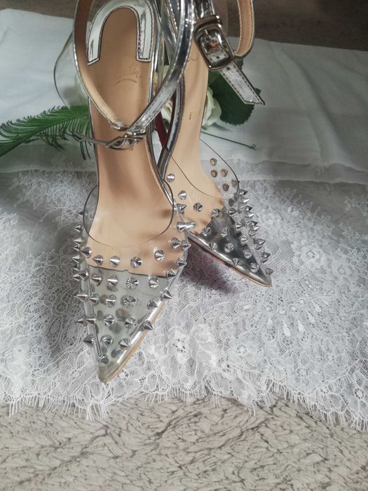 Ch. Louboutin Przezroczyste Szpilki ćwieki   rozm. 35