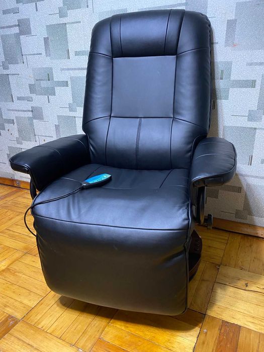 Крісло масажне реклайнер екошкіра