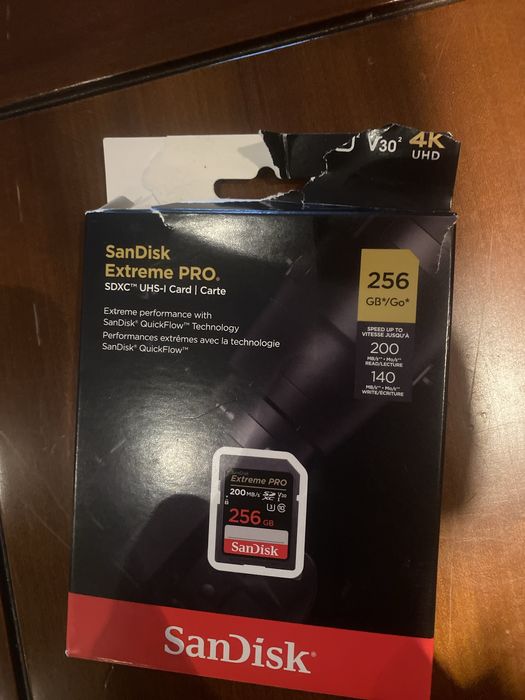 Cartao de Memória Sandisk Extreme Pro 256gb