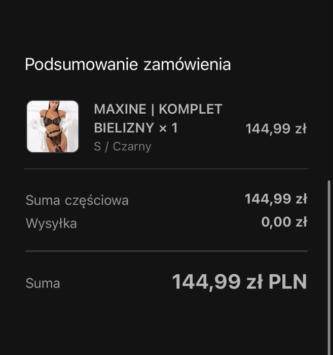 Komplet Bielizny