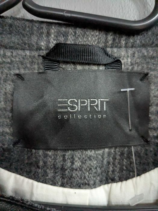Esprit płaszcz damski z wełną rozm. 42