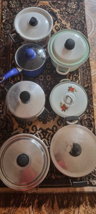 Кастрюли 7 шт, бу