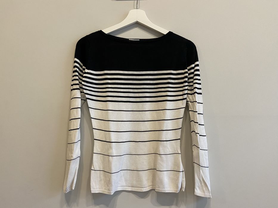 NEXT sweter w marynarskie paski r 38 Wiskoza, bawełna