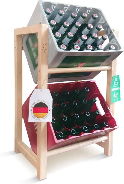 Stojak na skrzynki z napojami