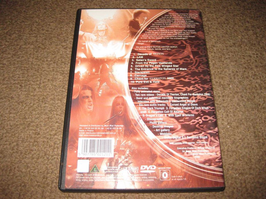 Behemoth "Live Eschaton: The Art Of Rebellion"