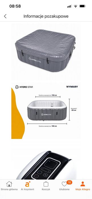 Prawie nowe jacuzzi