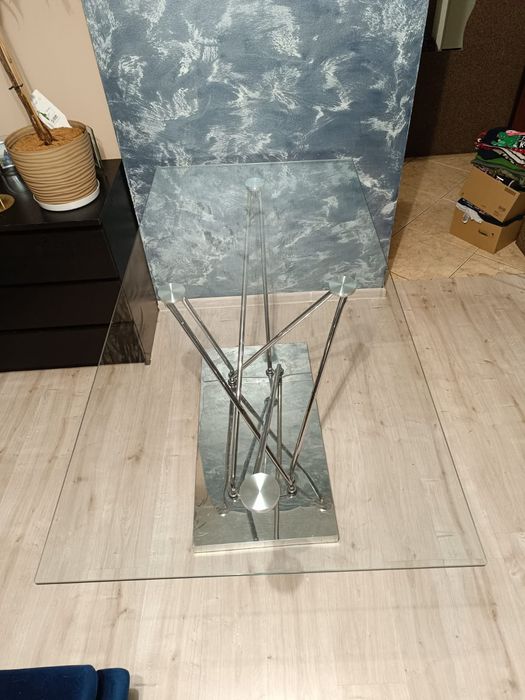 Nowoczesny szklany stół 160x80 cm