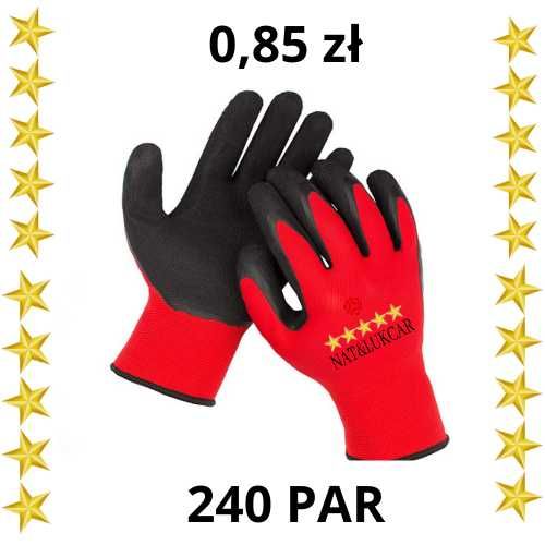 Rękawice robocze Red Latex rozmiar 6,7,8,9,10,11  240 PAR 0,85 F.VAT