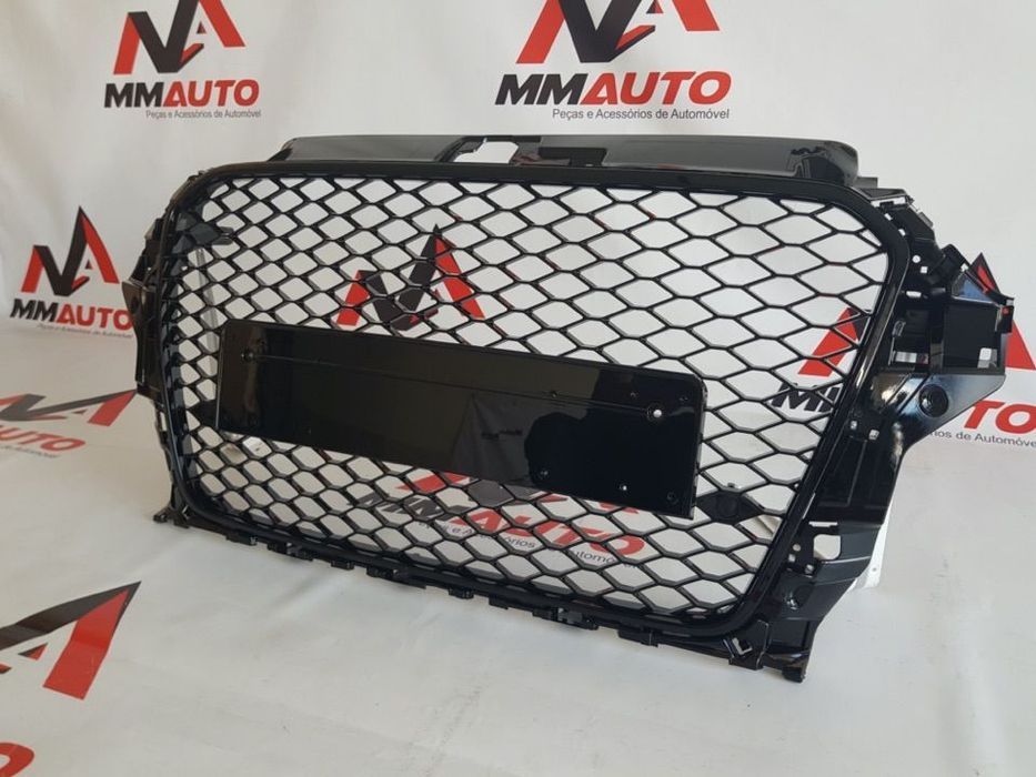 Grelha Frontal Audi A3 8V RS3 Preto Brilho