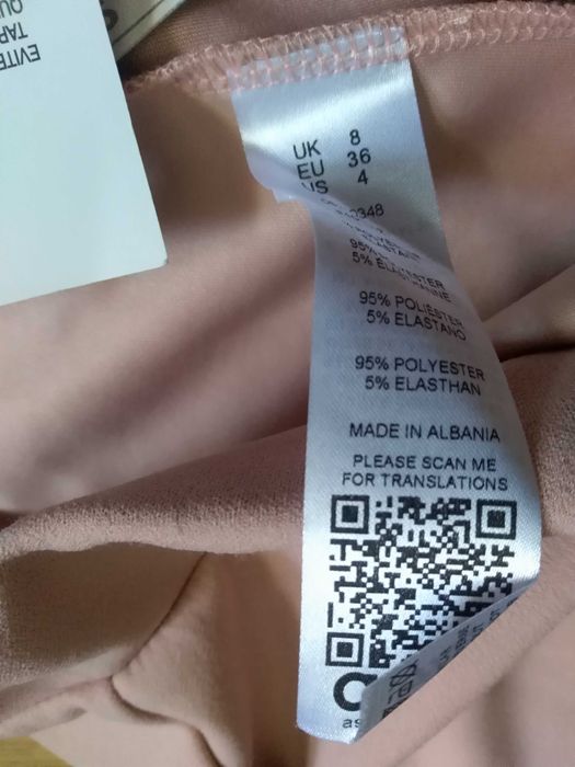Nowe szorty Asos 36 S pudrowy róż bermudy spodenki wysoki stan