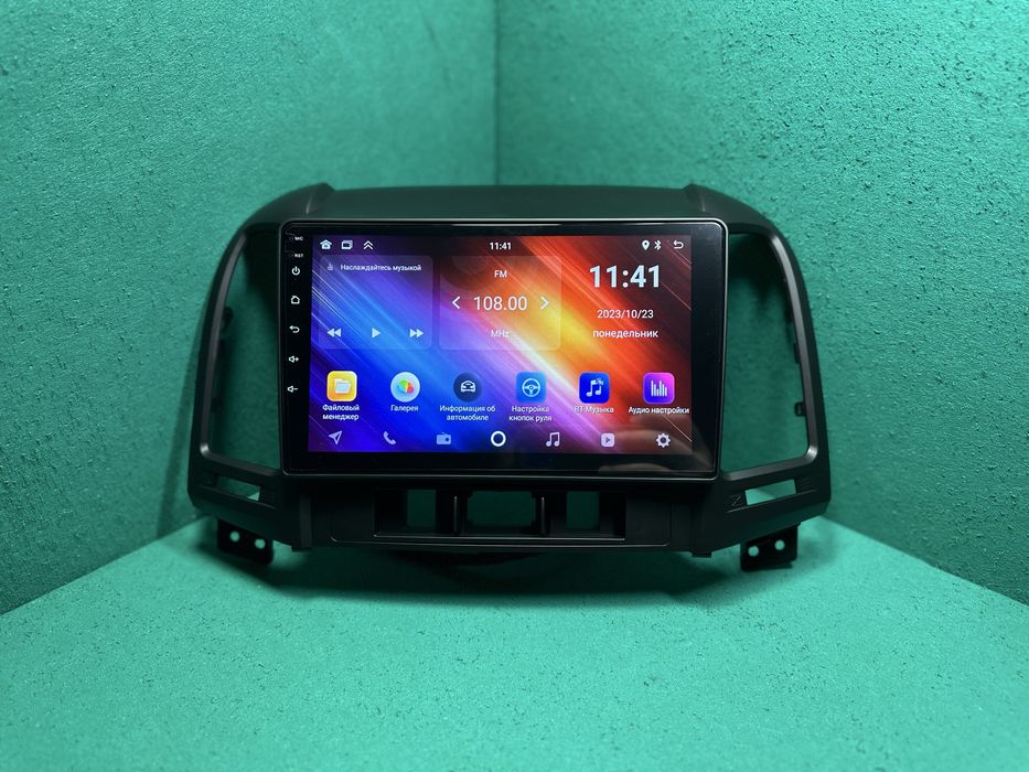 Магнитола андроїд для Hyundai Santa Fe 2,  9 дюйміа , CarPlay