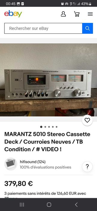 Aparelhagem MARANTZ do ano 1978 em bom estado