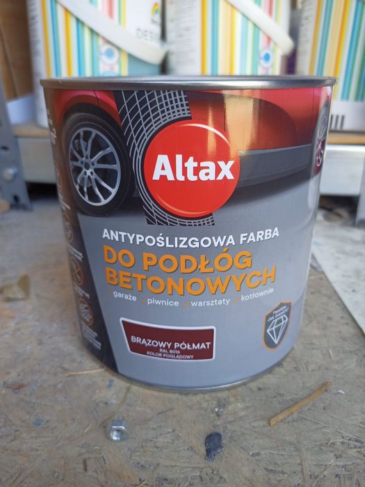 Altax farba do podłóg betonowych Antypoślizgowa 4 kolory puszki 2,5L