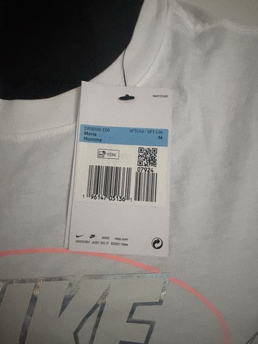 Nowy T-shirt Nike – biały – z metką – rozmiar M