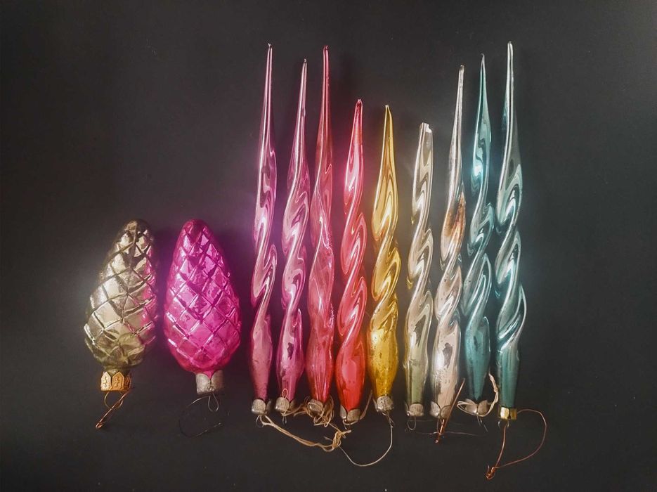 Bombki z PRL (11 sztuk)