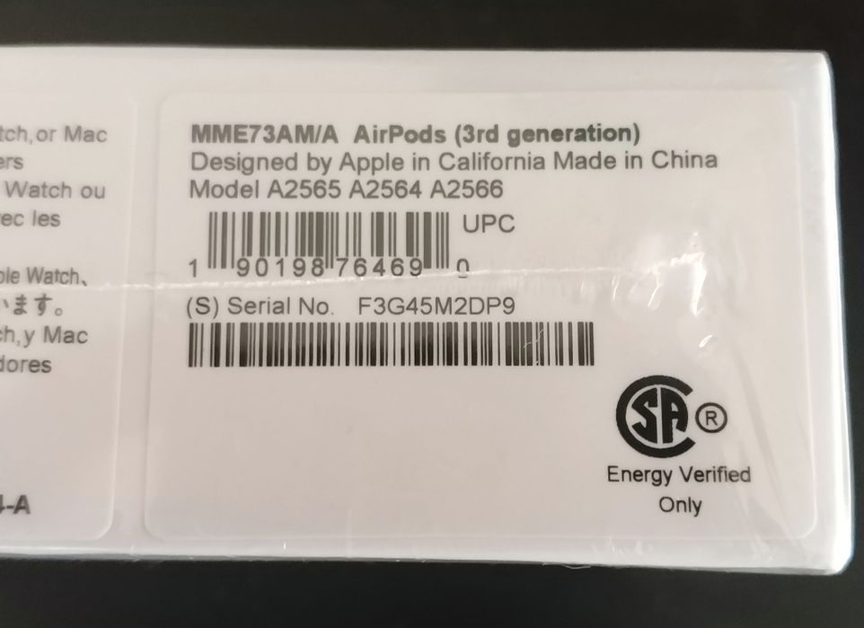 Airpods 3a geração com caixa (novo)
