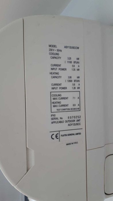 klimatyzator Fujitsu używany