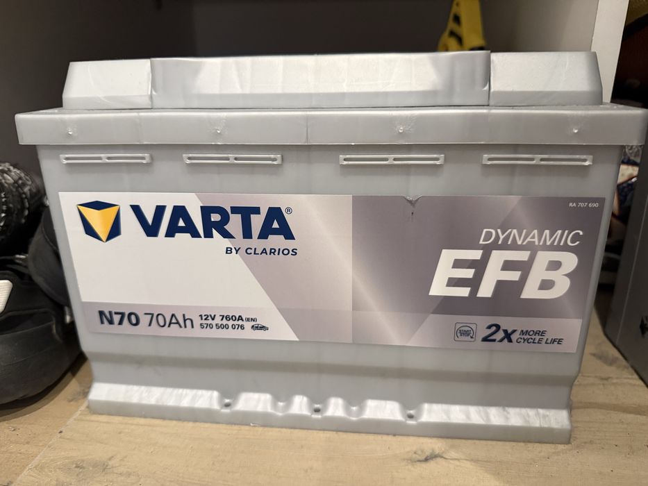 Продам VARTA Акумулятор 70A- год. 760A R+ (пусковий/ efb) EFB570500076