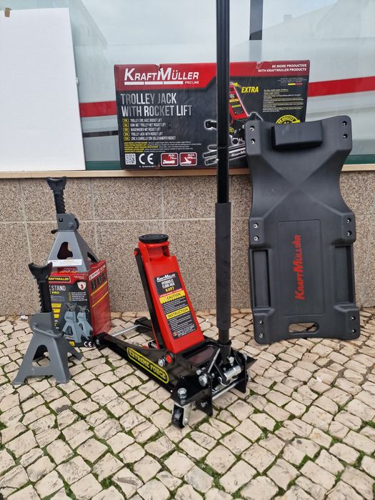 Conjunto de macaco 4 toneladas e preguiças de 3 toneladas + cama novo