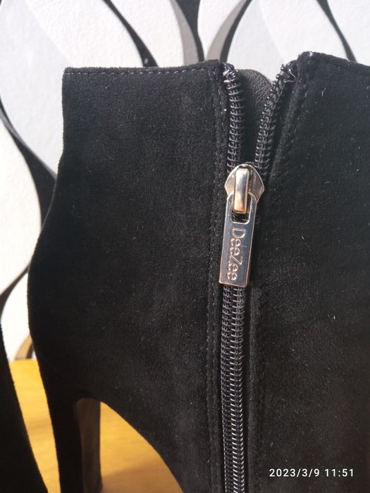 Buty zamszowe botki 36