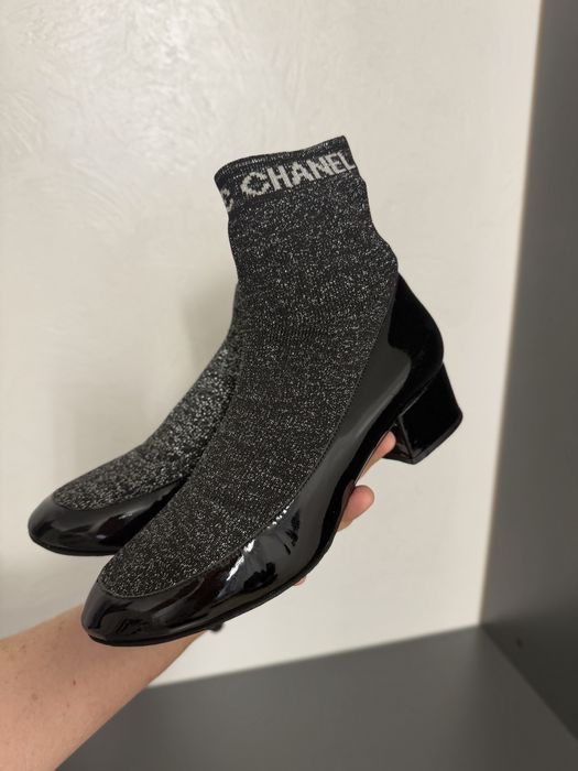 Туфли лоферы оригинал chanel кожа