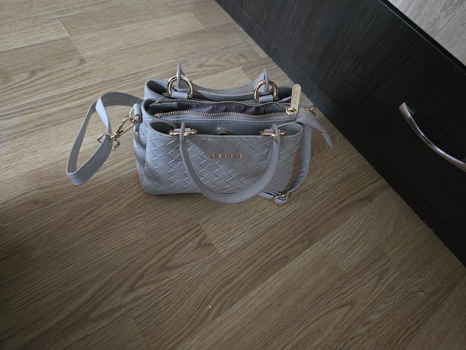 Стильна жіноча сумочка, BESSIE, сіра