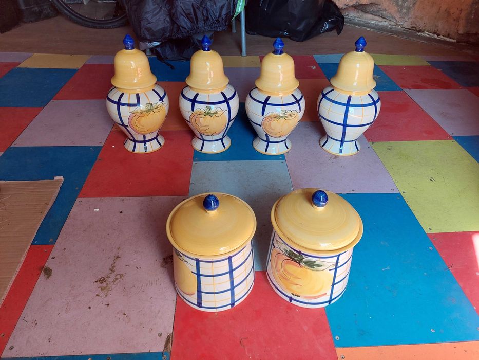 Potes de mantimentos / boiões de cozinha /vasos decorativos