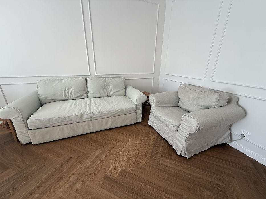 Komplet Ikea Ektorp sofa i fotel