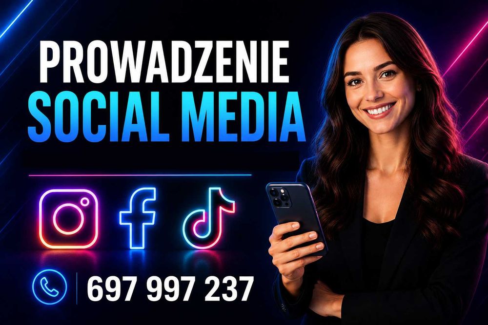 Prowadzenie Facebook Instagram i TikTok | Obsługa Social Media | Fanpage | Reklama dla firm  | Prowadzenie Facebooka Instagrama