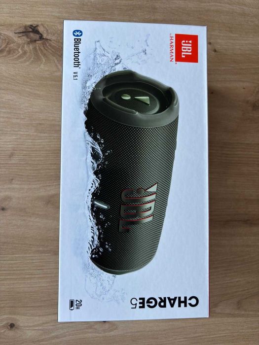 Nowy glosnik JBL Charge 5 zielony bezprzewodowy Bluetooth