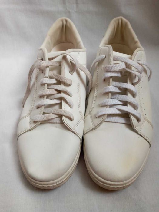 Кроссовки кожа белые размер 44 - 45