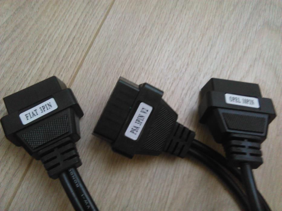 Conjunto/kit 8 cabos maquina diagnostico OBD2